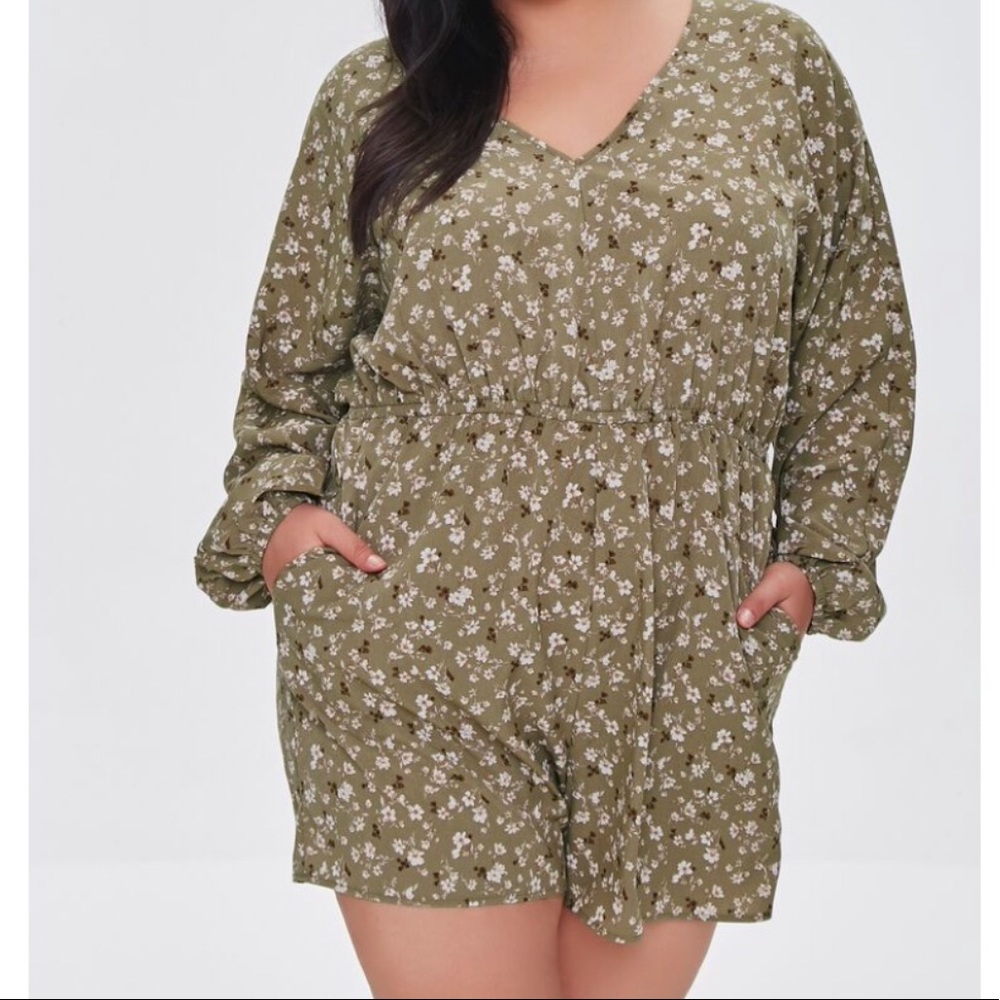 Forever 21 Floral Romper